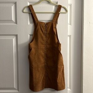 Shein Corduroy Jumper Pinafore Dress with Pockets Small